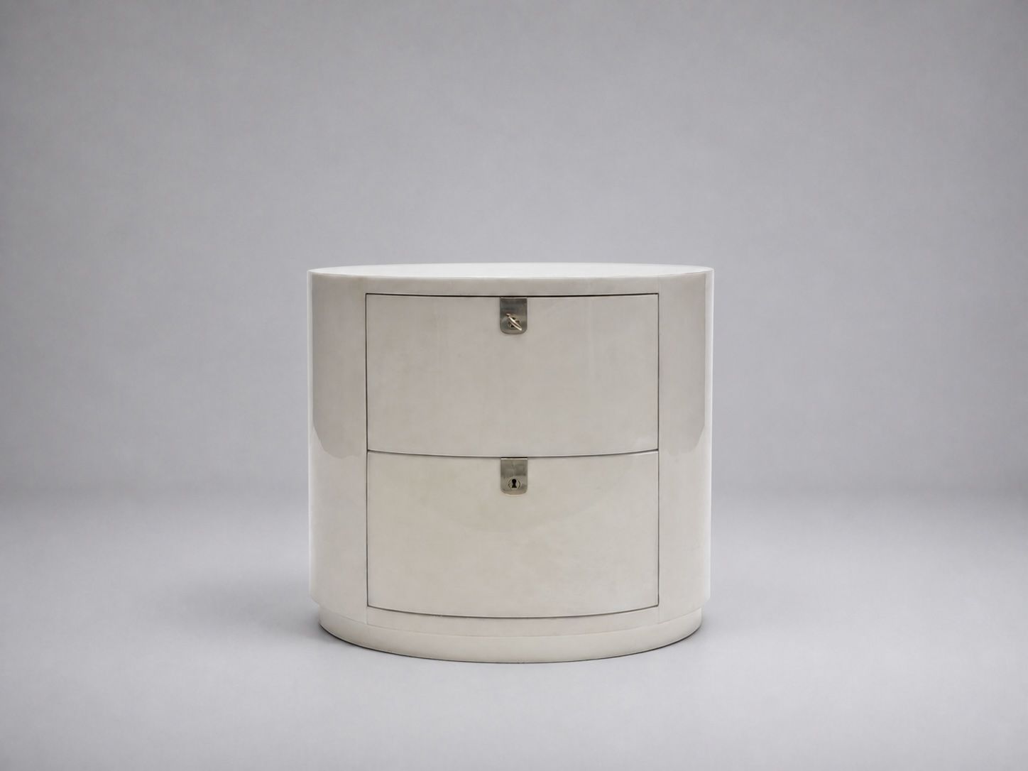 Oval Parchment Nightstand